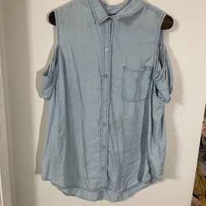 Torrid Cold Shoulder Jean Top